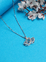 Waddle in Style: Silver Duck Charm Necklace